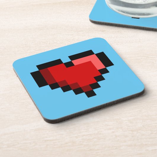 Liebe Herz Getränkeuntersetzer (Linke Seite)