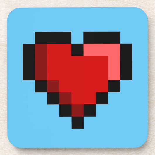 Liebe Herz Getränkeuntersetzer (Vorderseite)