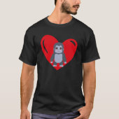 Liebe Herz Graphic Valentine's Day Gorilla Boys Ki T-Shirt (Vorderseite)