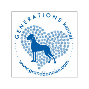 Liebe Herz Great Dane Stempel