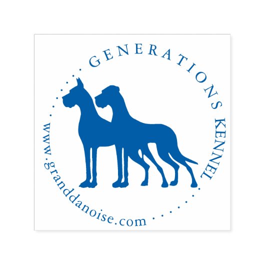 Liebe Herz Great Dane Stempel (Design)