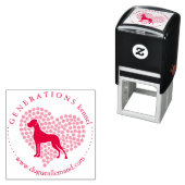 Liebe Herz Große Dane Briefmarke Permastempel (Beispiel)
