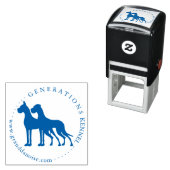 Liebe Herz Große Dane Briefmarke Permastempel (Beispiel)