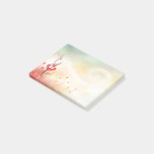 Liebe-Herz-Häschen Post-it Klebezettel (angewinkelt)