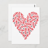 Liebe Herz Icon Art Postkarte (Vorne/Hinten)
