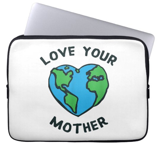 Liebe - Herz Ihrer Mutter Erde Laptopschutzhülle (Vorderseite)
