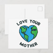 Liebe - Herz Ihrer Mutter Erde Postkarte (Vorne/Hinten)