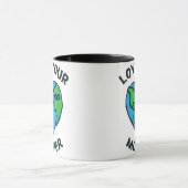 Liebe - Herz Ihrer Mutter Erde Tasse (Zentrum)