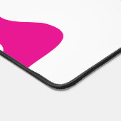 Liebe Herz in Magenta und Weiß Schreibtischunterlage (Ecke)