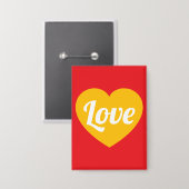 Liebe, Herz, individuell Button (Vorderseite/Rückseite)