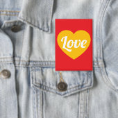 Liebe, Herz, individuell Button (Insitu)