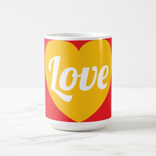 Liebe, Herz, individuell Kaffeetasse (Mittel)