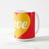 Liebe, Herz, individuell Kaffeetasse (VorderseiteRechts)