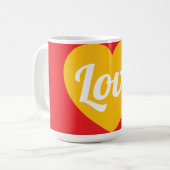 Liebe, Herz, individuell Kaffeetasse (Vorderseite Links)