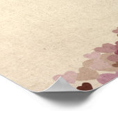 Liebe Herz Karte der Weltkarte Poster (Ecke)