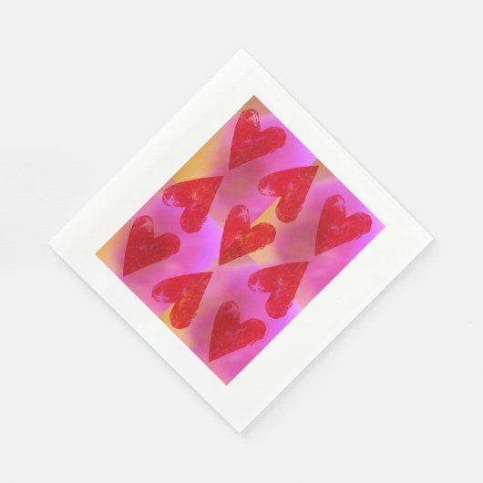 Liebe Herz kosmisch Serviette (Ecke)