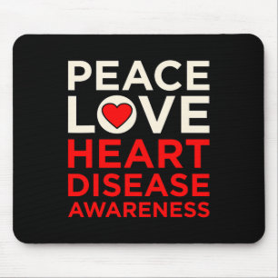 Liebe-Herz-Krankheit-Bewusstsein Überlebender Graf Mousepad