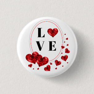 Liebe Herz-Kreislauf-Design Button