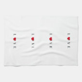 Liebe Herz Küchentücher (Horizontal)