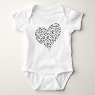 Liebe Herz-kundenspezifisches Baby-Shirt Baby Strampler