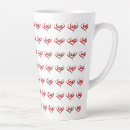 Liebe Herz Latte Tasse