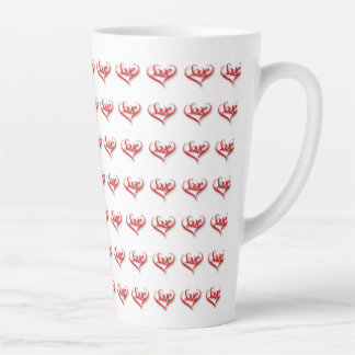 Liebe Herz Latte Tasse