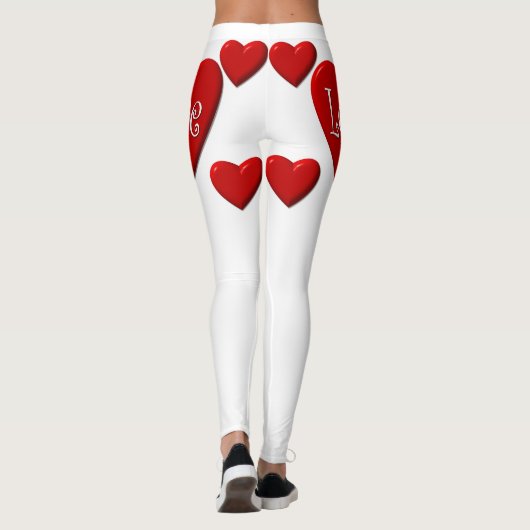 Liebe Herz Leggings (Rückseite)