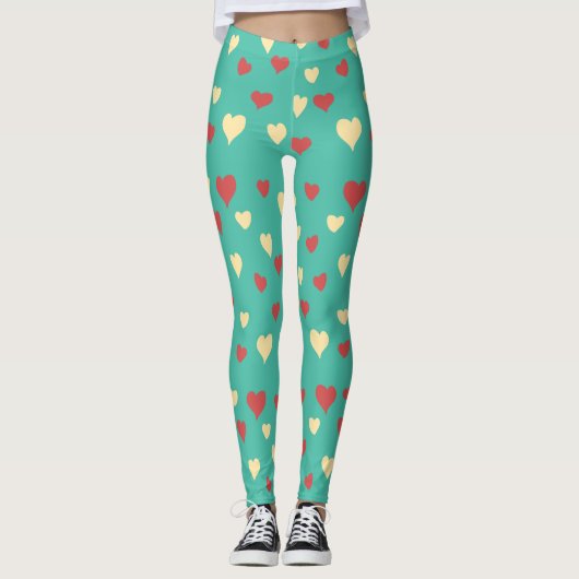 Liebe Herz Leggings (Vorderseite)