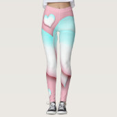 Liebe Herz-Leggings Leggings (Vorderseite)