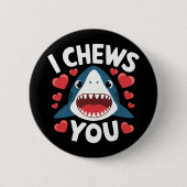 Liebe Herz Leopard Niedlich Valentinstag Button (Vorderseite)