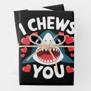 Liebe Herz Leopard Niedlich Valentinstag Geschenkpapier Set