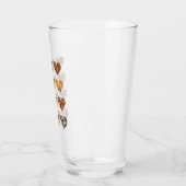 Liebe Herz Leopard Niedlich Valentinstag Glas (Links)