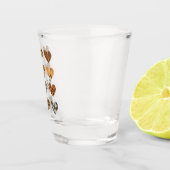 Liebe Herz Leopard Niedlich Valentinstag Schnapsglas (Rechts)