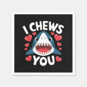 Liebe Herz Leopard Niedlich Valentinstag Serviette (Vorderseite)