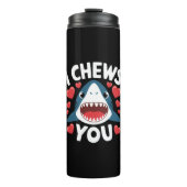 Liebe Herz Leopard Niedlich Valentinstag Thermosbecher (Vorderseite)