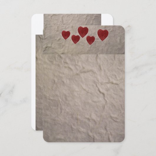 Liebe Herz Lesezeichen (Vorne/Hinten)