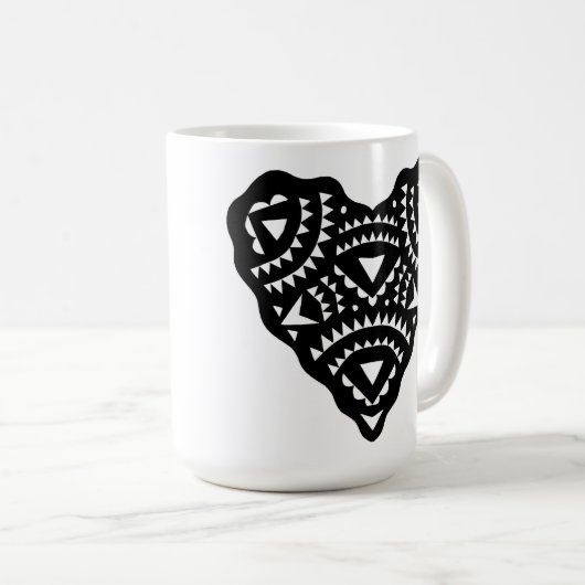 Liebe-Herz-Liebe Kaffeetasse (VorderseiteRechts)