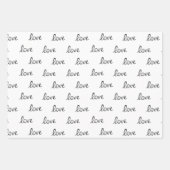 Liebe, Herz, Lippen, Rose und Streifen Geschenkpapier Set (Vorderseite 2)