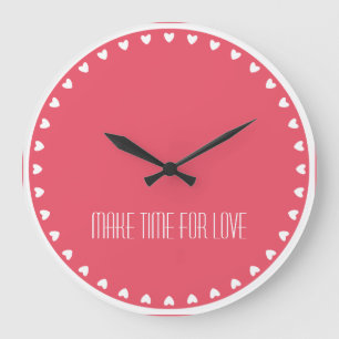 Liebe-Herz-"machen Sie Zeit für Liebe" Uhr
