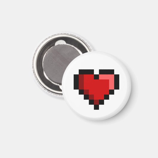 Liebe Herz Magnet (Vorderseite/Rückseite)