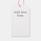 Liebe Herz mit doodle Geschenkmarke kreieren Ihre  Geschenkanhänger (Rückseite)