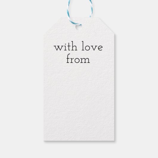 Liebe Herz mit Doodmarke Geschenkanhänger (Rückseite)