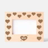 Liebe Herz mit Pfeil & Romantik Paar Initialen Geätzte Rahmen (Vorderseite)