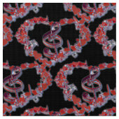 Liebe Herz-Musik-Symbol-Muster Stoff (Nahaufnahme)