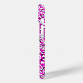 Liebe Herz Muster Pink iPhone Case (Rückseite / Links)