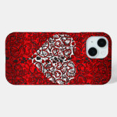 Liebe Herz Muster Red iPhone Case (Rückseite (Horizontal))