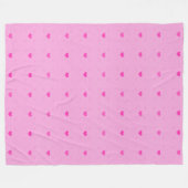 Liebe Herz - Nahtloses Muster 14 Fleecedecke (Vorderseite (Horizontal))