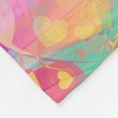 Liebe Herz - Nahtloses Muster 1 Fleecedecke (Ecke)