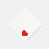 Liebe - Herz Napkins Serviette (Ecke)