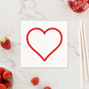 Liebe - Herz Napkins Serviette